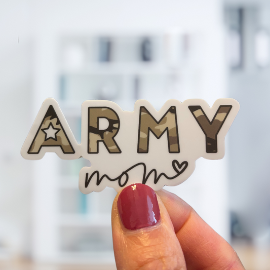 Army Mom Sticker (3")