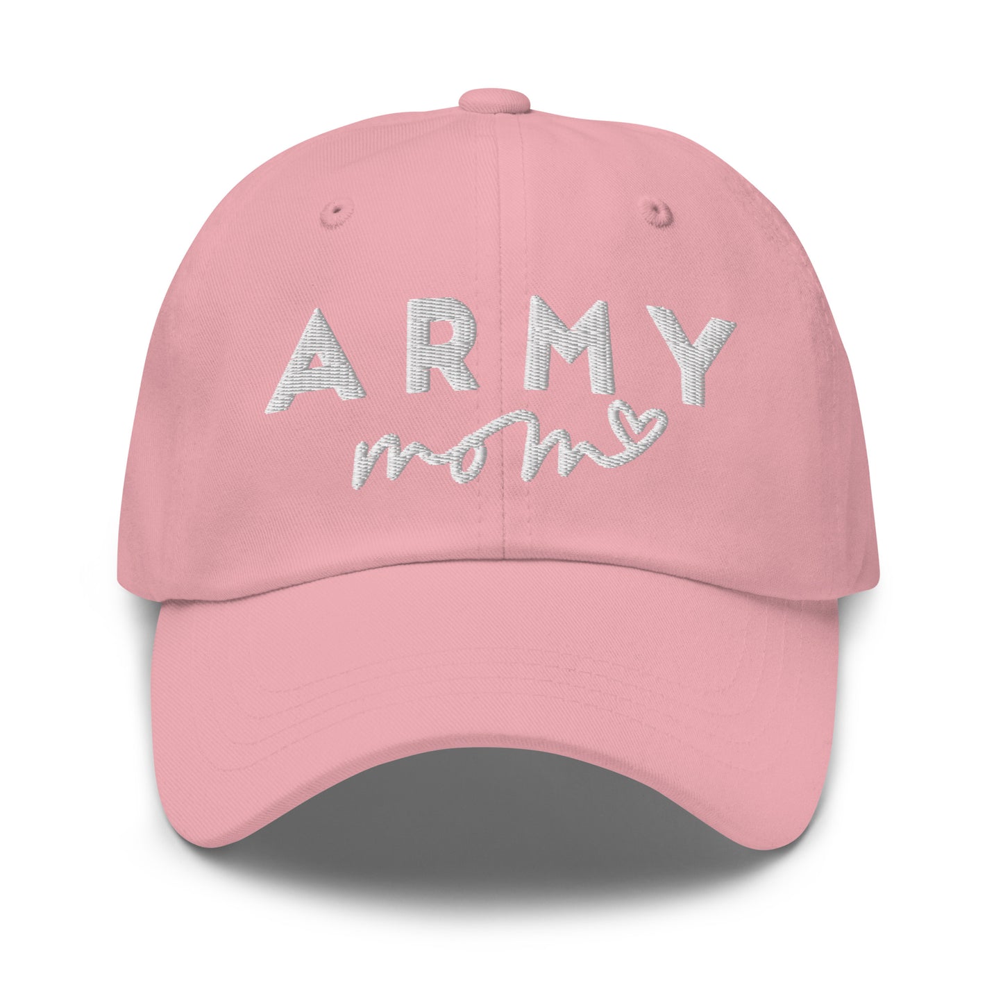 Army Mom Heart Embroidered Hat